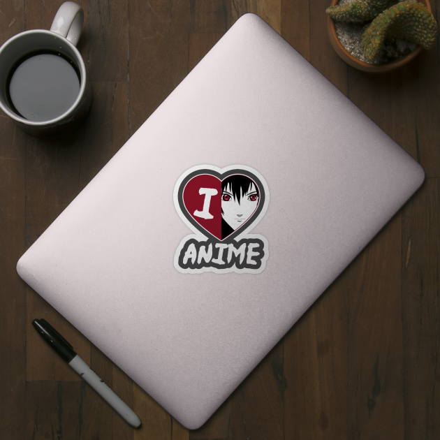 I Love Anime Face by creative